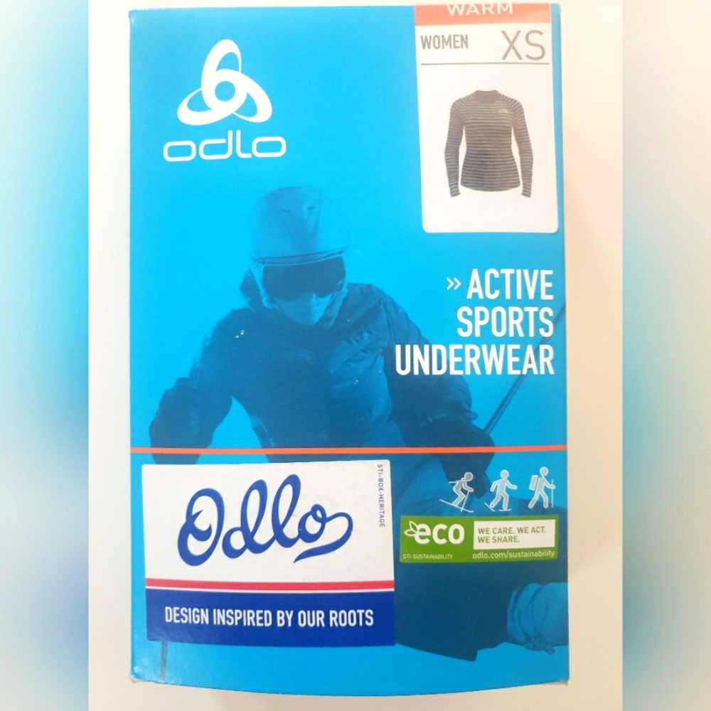 Odlo Women's Warm Active Sports Underwear Top Crew Neck
